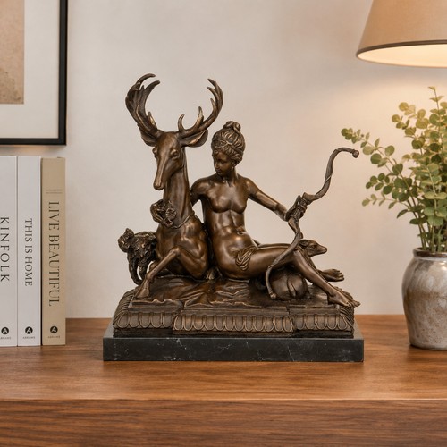 Bronze skulptur göttin diana - skulptur,