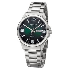 Regent Herren Armbanduhr Analog Metallarmband silber URF1529