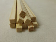 10Stk 100cm Kiefer Quadratleiste Kiefer 9x9mm Vierkant Holzleisten