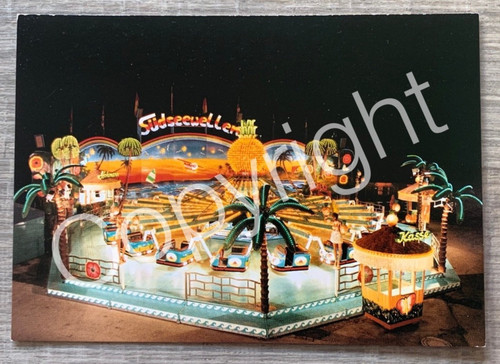 Kirmes postkarte karussell - kirmes,