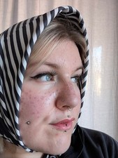 ✅ Primark - Bandana - Halstuch - 50er - Schwarz Weiß - Style - Vintage - Retro ✅