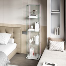 Eintürige Glasvitrine LED