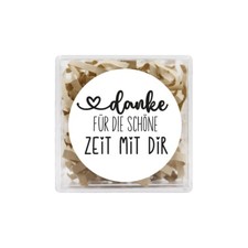 24x Danke Aufkleber 4cm -