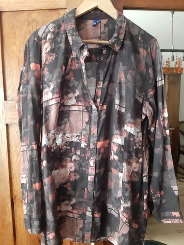 Lange bluse mit print von - lange,