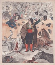 Torero Stierkampf Karikatur