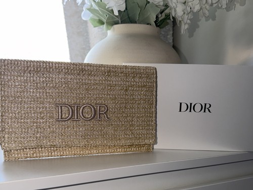 Dior raffia woven - woven, clutch