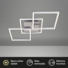 LED Deckenleuchte Dimmbar schwenkbar 36 W silber Metall-Kunststoff IP20 Briloner