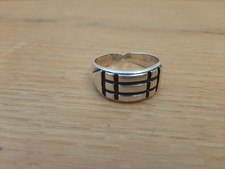 Herrenring Silber Design Dekor