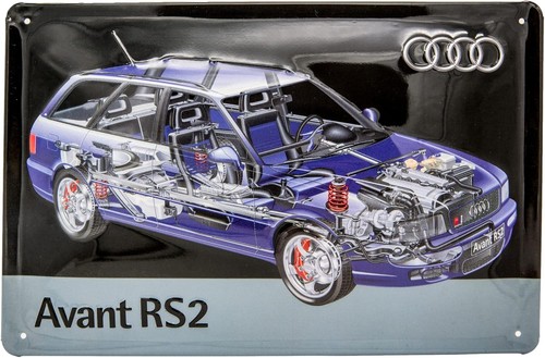 Geprägtes blechschild audi - blechschild,