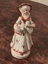 Porzellanfigur Dame mit Korb