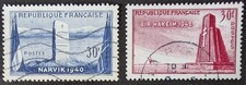 Frankreich 1952 MiNr. 940+943