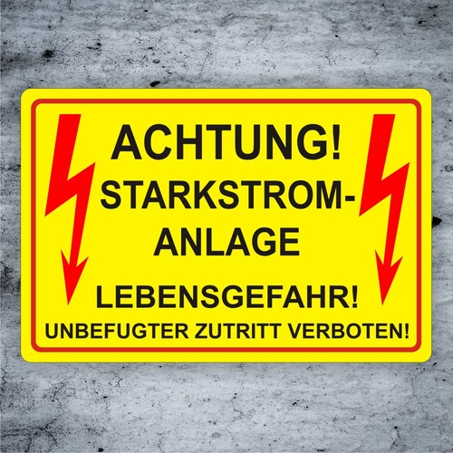 Elektro schild vorsicht - elektro,