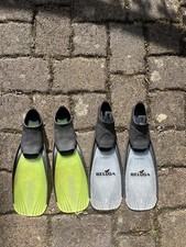 Beluga Tecnopro Schwimmflossen weiß & grün/gelb