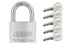 ABUS Titalium Vorhangschloss Vorhängeschloss 64TI 20 bis 60mm versch. schließend
