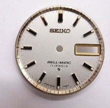 NOS Seiko 4006 Bell-Matic Bellmatic white gold index (Z506)