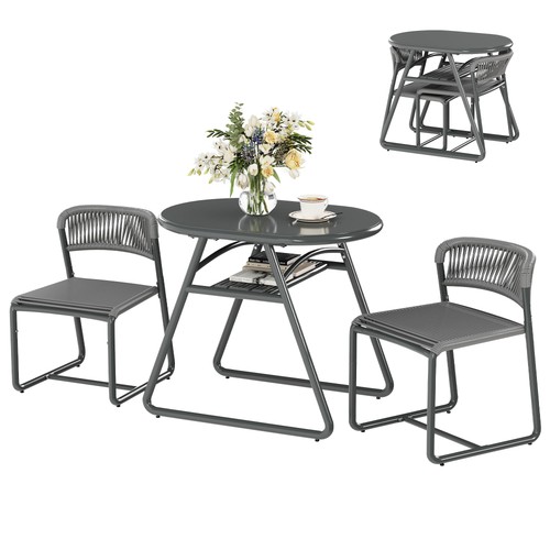 Bistro set teilig wetterfest - 3-teilig,