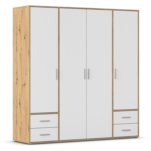 Drehtürenschrank alpinweiß - -,