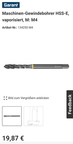 Garant maschinen gewindebohrer - garant,