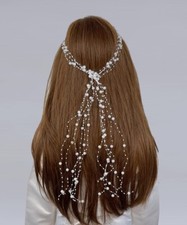 Kommunion Kopfschmuck Haarschmuck  Haargesteck Kommunionkranz weiß *21