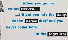 Aufkleber Sticker Nerven