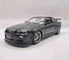 Nissan Skyline GTR GT-R R34 V-SPEC II schwarz metallic 2001 Autoart 1:18