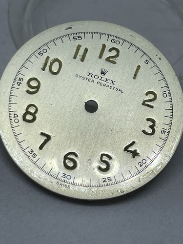 Rolex bubble back dial - dial, silver