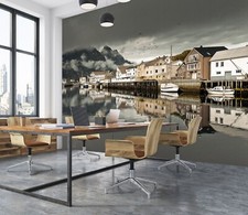 3D Ruhige Stadt M2155 Tapete