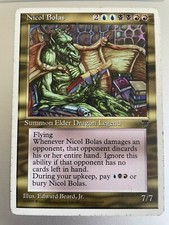 Nicol Bolas Chronicles LP/GD 1995 Magic Karte MtG, Vintage Elder Dragon Legend