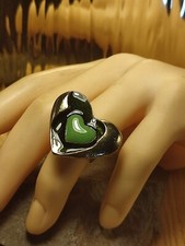 Cocktail Ring in Gold Grün