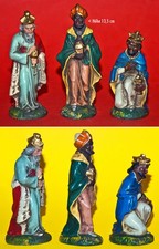 3 ALTE KRIPPENFIGUREN bis 13,5