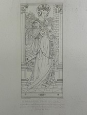 S. Barbara nach Holbein, Umrissradierung 1830 