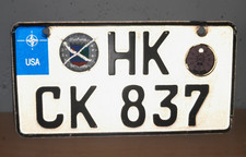 US Army Nummernschild Licence Plate Forces Germany