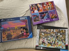 Puzzle 300 500 750 1000 teile disney insgesamt 8 stück 1 mal neu