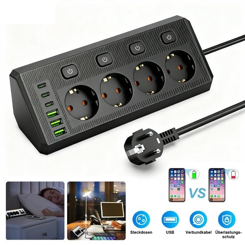 Steckdosenleiste mit usb - steckdosenleiste, 4