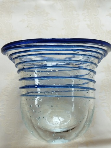 Glasvase vintage mundgeblasen