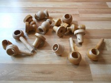 Gardinenstangen Befestigung hellbraun 16 teilig