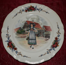 Servierteller Obernai Faienceries Sarreguemines Henry Loux Elsass