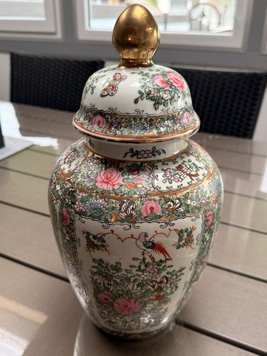 Chinesische deckelvase famille - deckelvase,