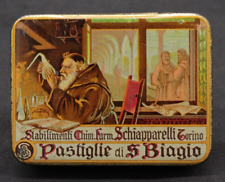 Alte Box Zinn Werbung Apotheke Medizin Bremsbeläge San Biagio - Torino