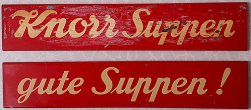 Knorr suppen blechschilder 2er - suppen,