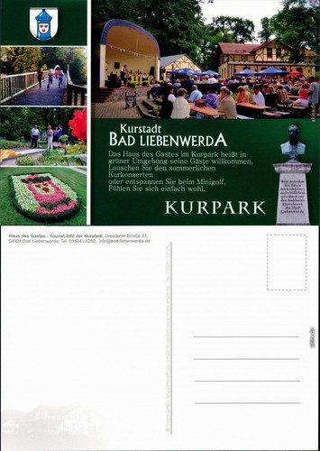 Ansichtskarte bad liebenwerda - ansichtskarte,