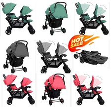 Geschwisterwagen Zwillingswagen Babywagen Kinderwagen Baby Buggy Stahl 2025