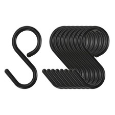 9Stk S Haken 2.4" Plastik