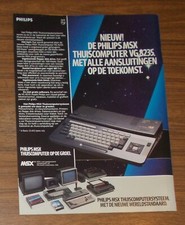 Seltene Werbung PHILIPS MSX VG 8235 Heimcomputer 1986