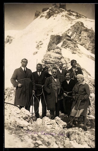 Foto bergsteiger mit - foto-ak,