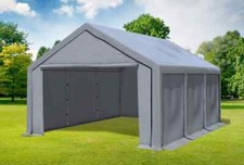 Partyzelt 4x6m Grau PVC