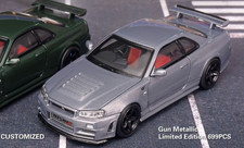NISSAN Skyline GT-R (R34) NISMO CSR VER  - gun grey - Motor Helix 1:64