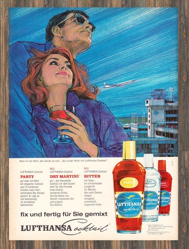Lufthansa cocktail reklame - lufthansa,