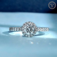 Halo Engagement Ring Ladies
