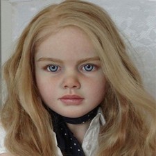 Artist Painted 40" Reborn Doll Kit Toddler Girl Hand-Rooted Hair Cloth Body Gift